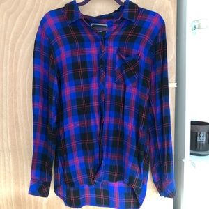 Rails Button Down Fall Flannel - Blue and Red